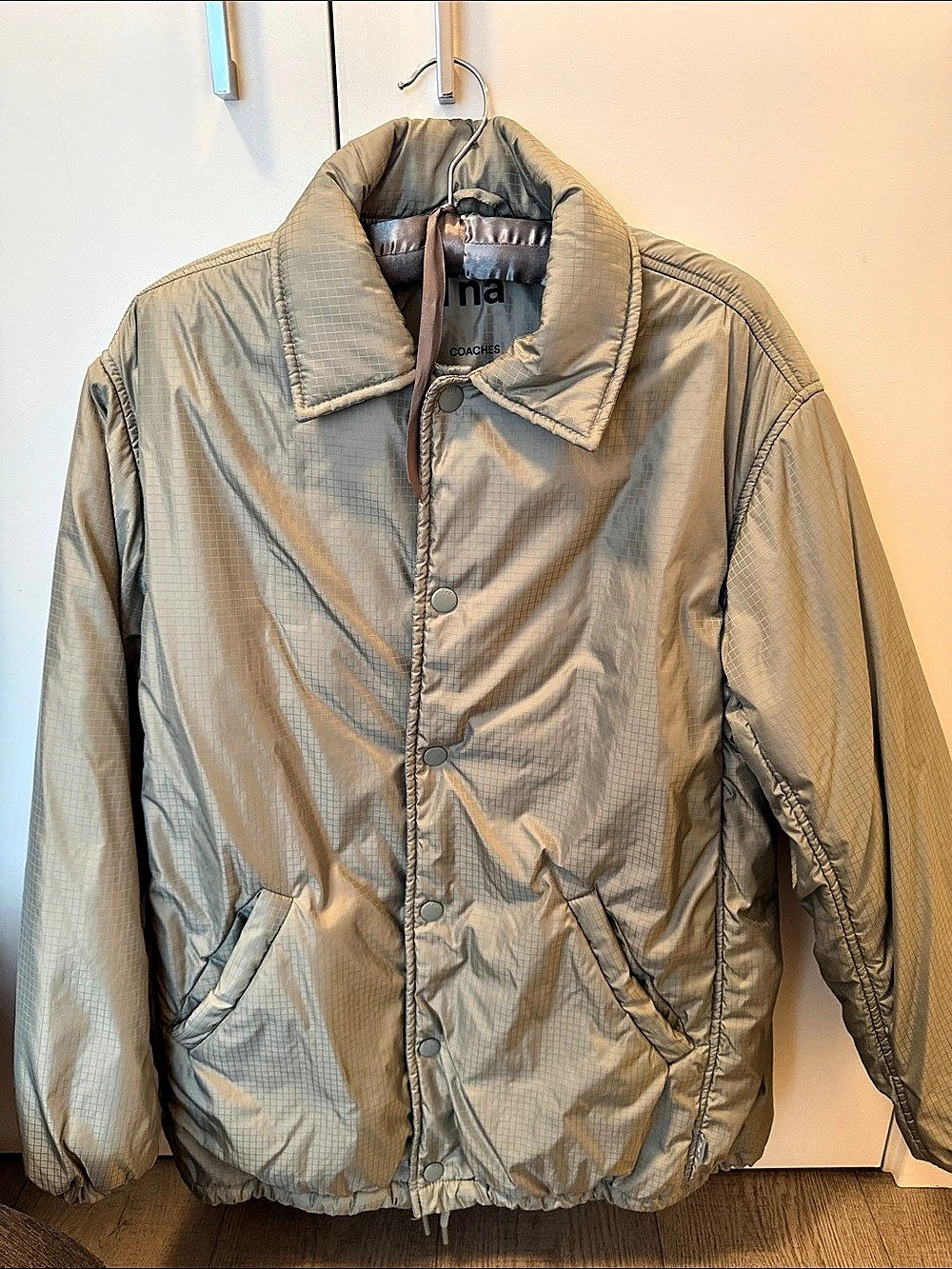 Tna The Coaches Jacket Lightweight Jacket in Gray